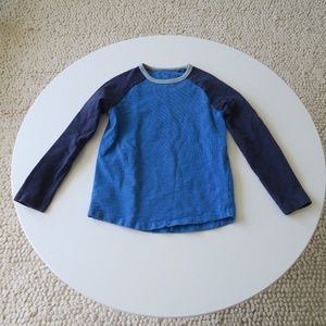 Mini Boden Raglan T-Shirt, Blue